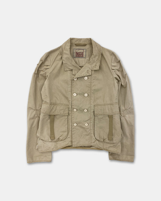 Marithé + François Girbaud 1990s Double Breasted Jacket Beige