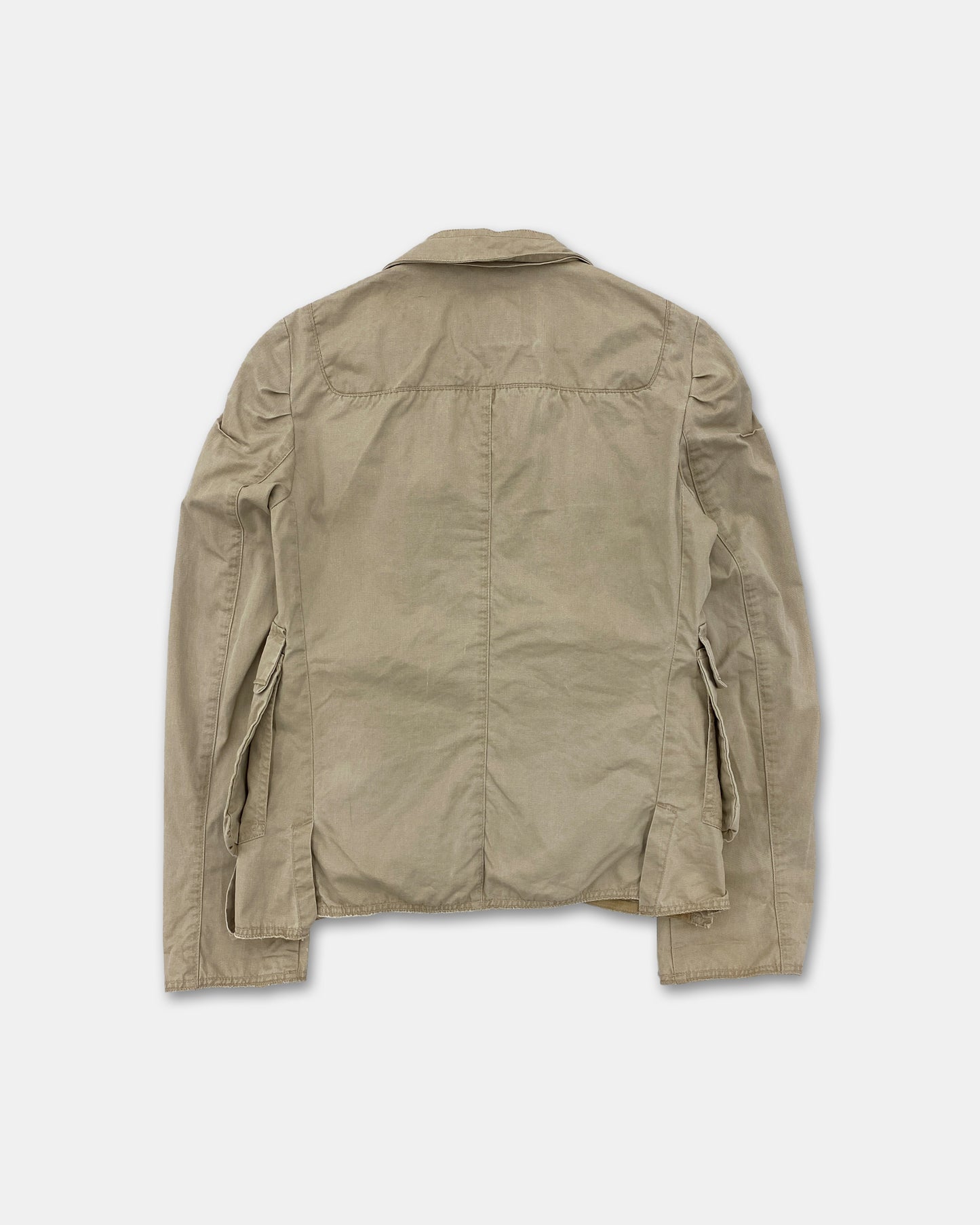 Marithé + François Girbaud 1990s Double Breasted Jacket Beige