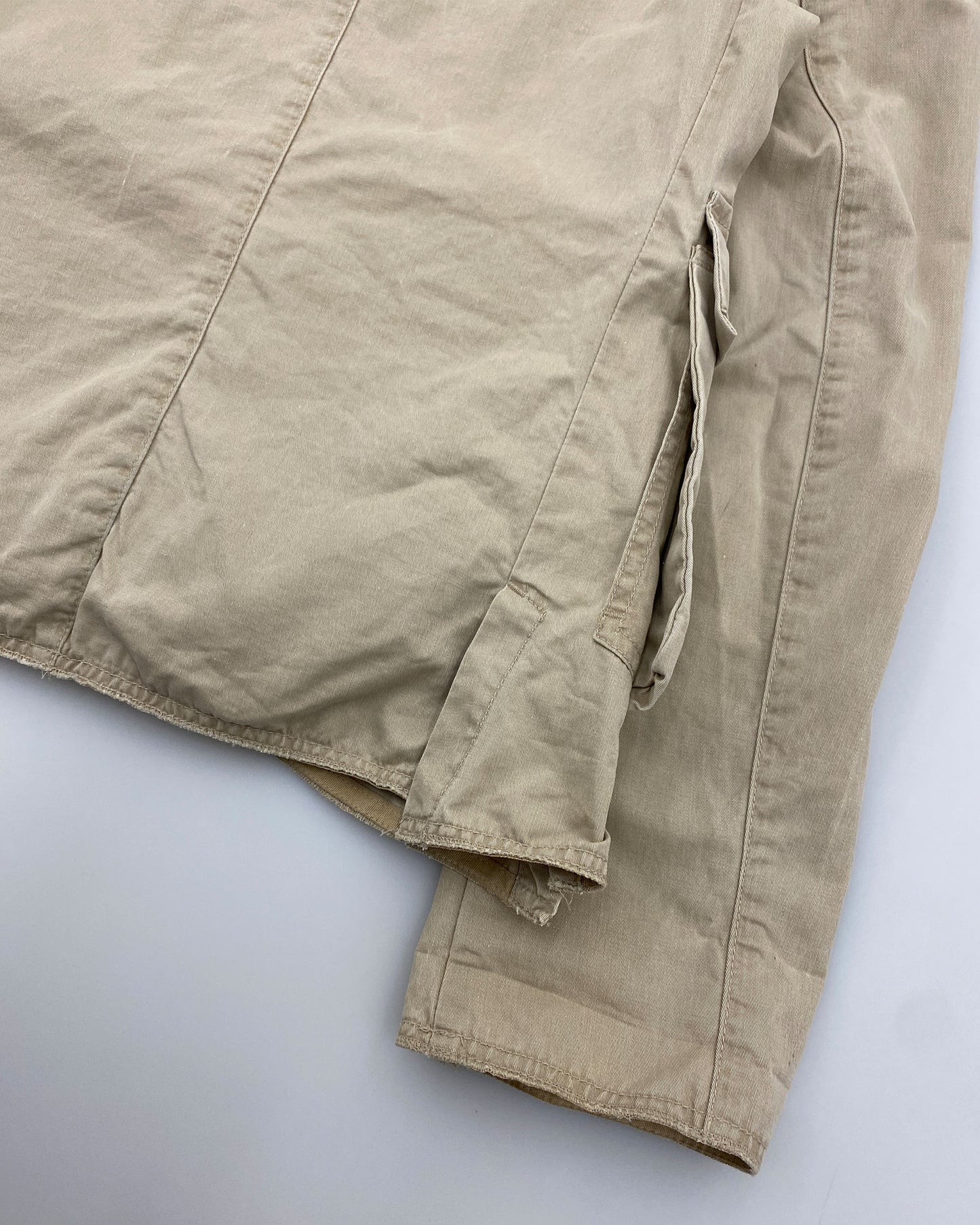 Marithé + François Girbaud 1990s Double Breasted Jacket Beige