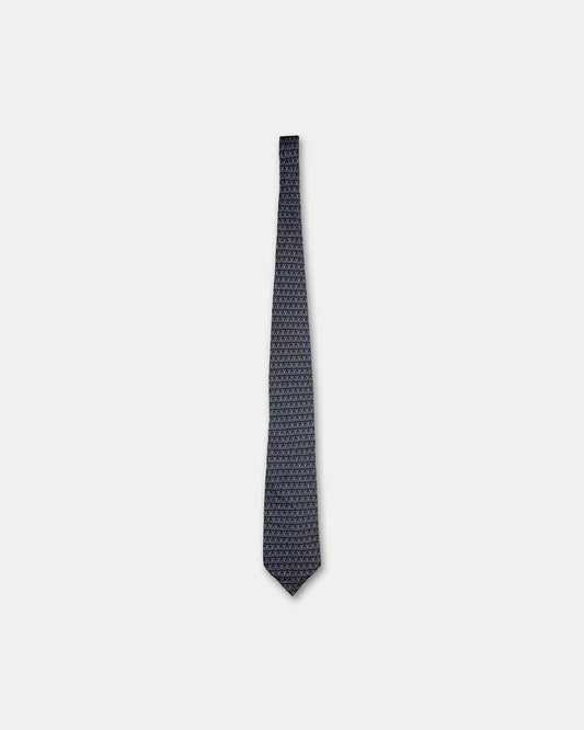 Gucci 2000s Monogram Tie Navy