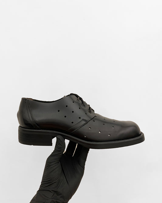 H.A.I.E. 2000s Studded Leather Derby Shoes Black