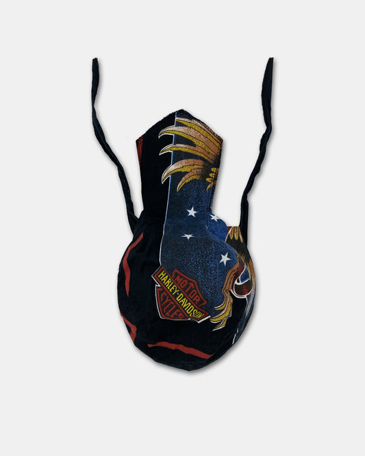 Harley Davidson 1990s Doo-Rag Cloth Black