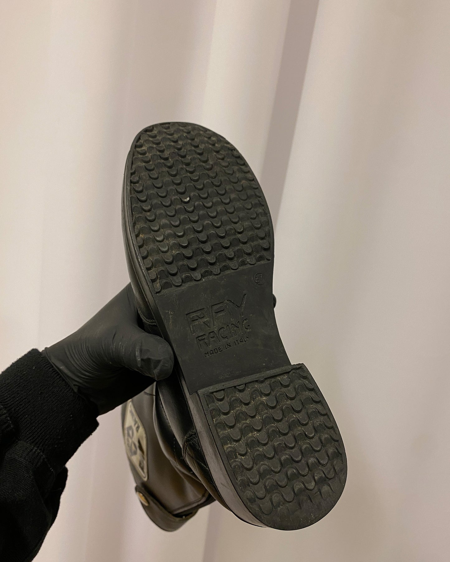 Harro x Ray 1980s Biker Racing Boots Black