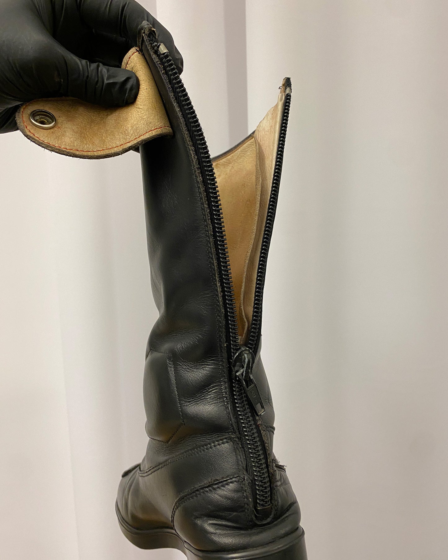 Harro x Ray 1980s Biker Racing Boots Black