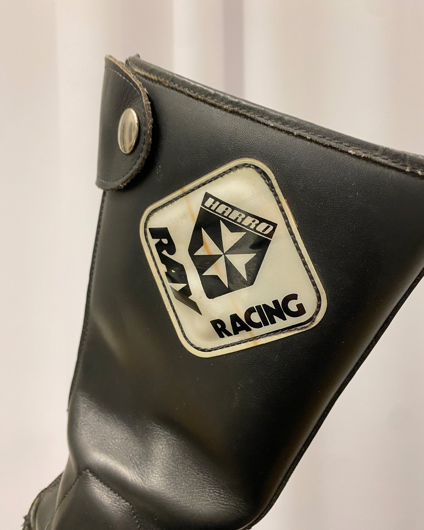 Harro x Ray 1980s Biker Racing Boots Black