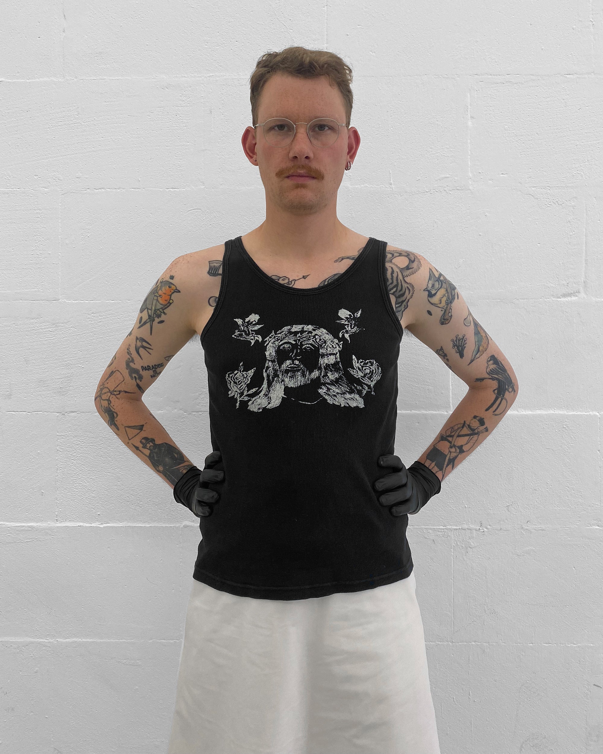 希少！　HELMUT LANG 変形タンクトップ Helmut Lang 1998 Ribbed Jersey 'U.S. Lang' Tank Top – ENDYMA