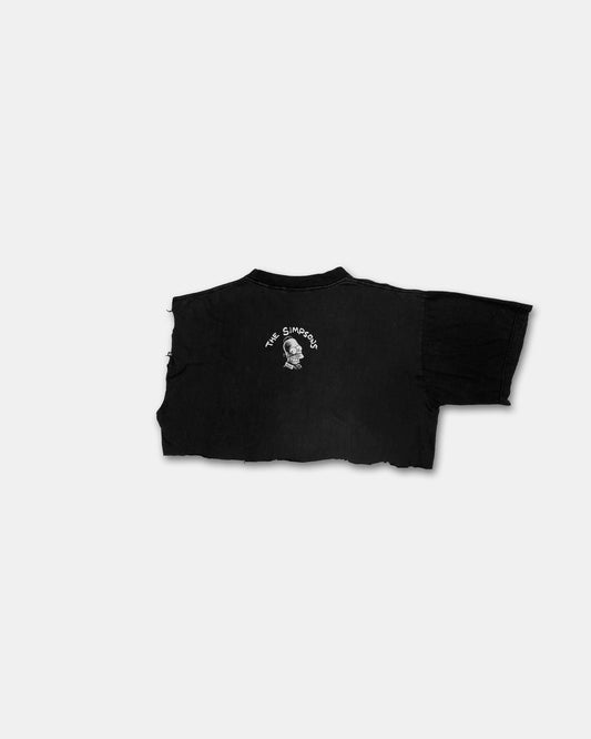 Vintage 1990s Cut Off The Simpsons Homer T-Shirt Black