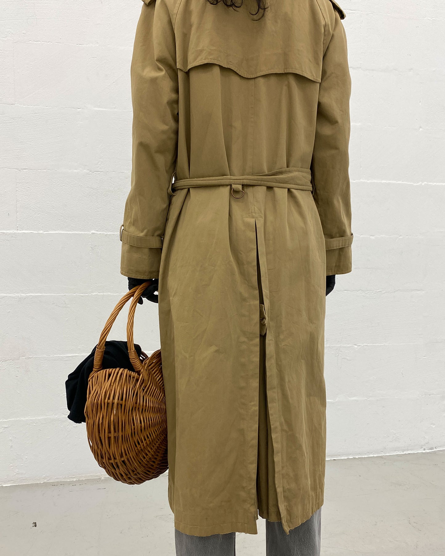 Boss Creation Hugo Boss Paris 1970s Trench Coat Beige