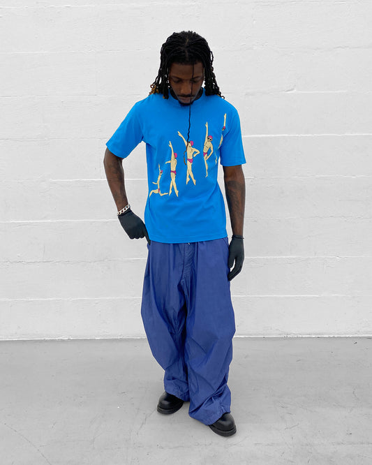 Issey Miyake AW1995 Swimmer T-Shirt Cyan