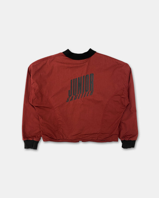 Junior Gaultier 1990s Oversized Chest Pocket Light Jacket Dark Red