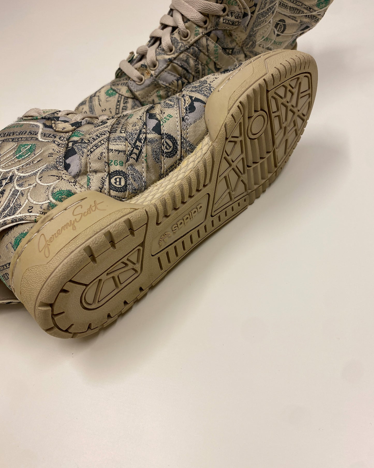Jeremy Scott x Adidas 2013 JS Wings 2.0 Money Sneaker Beige