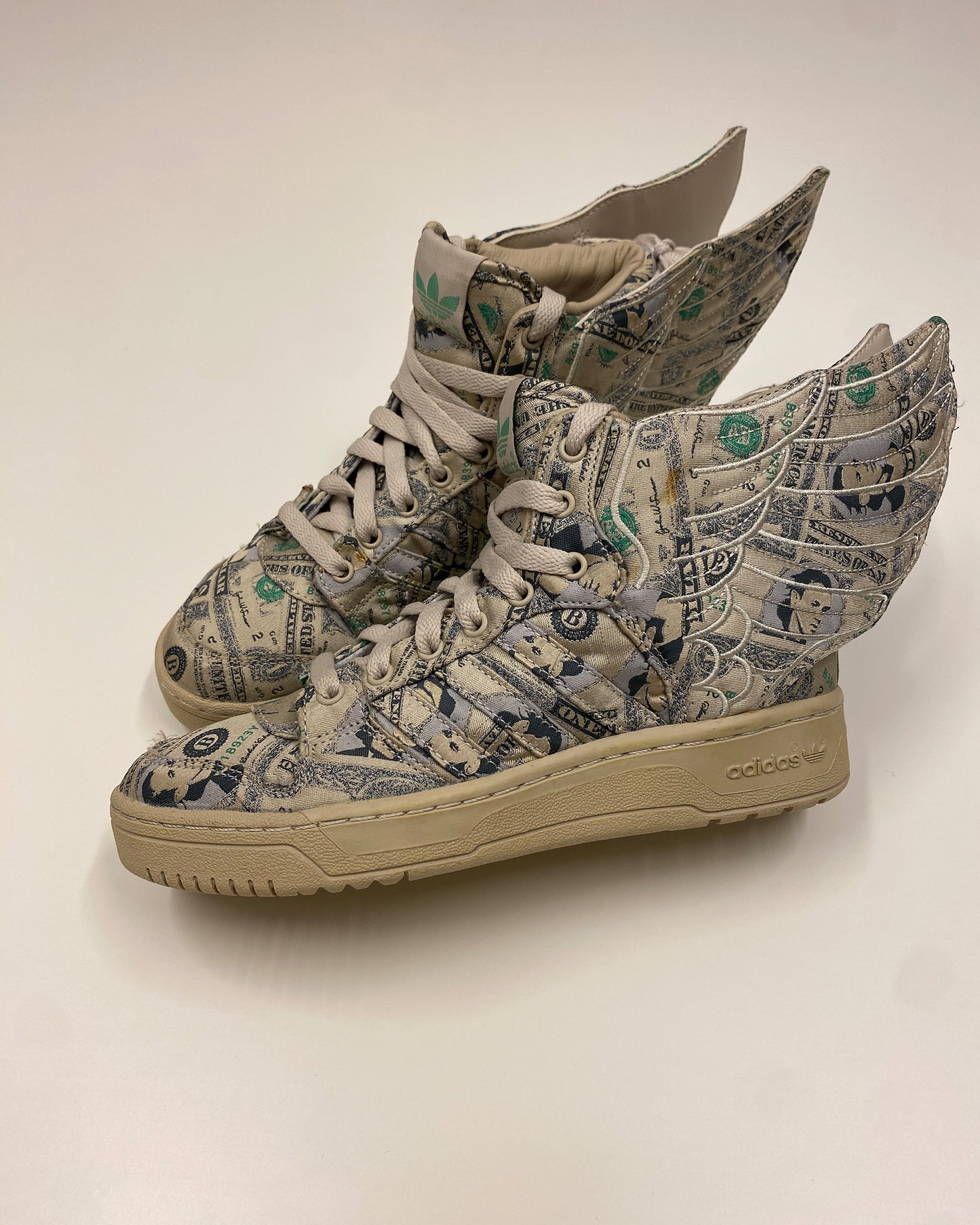 Jeremy Scott x Adidas 2013 JS Wings 2.0 Money Sneaker Beige