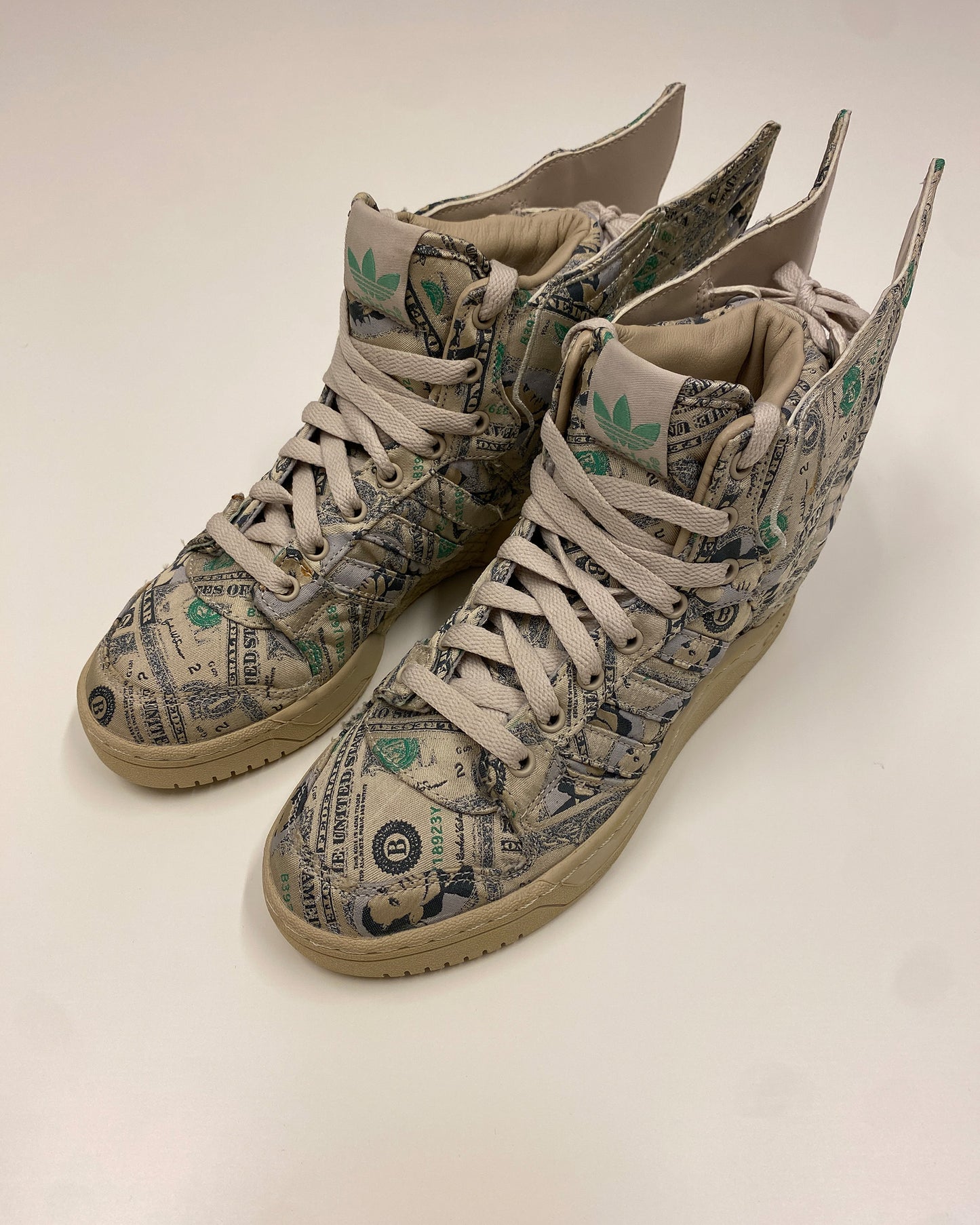 Jeremy Scott x Adidas 2013 JS Wings 2.0 Money Sneaker Beige
