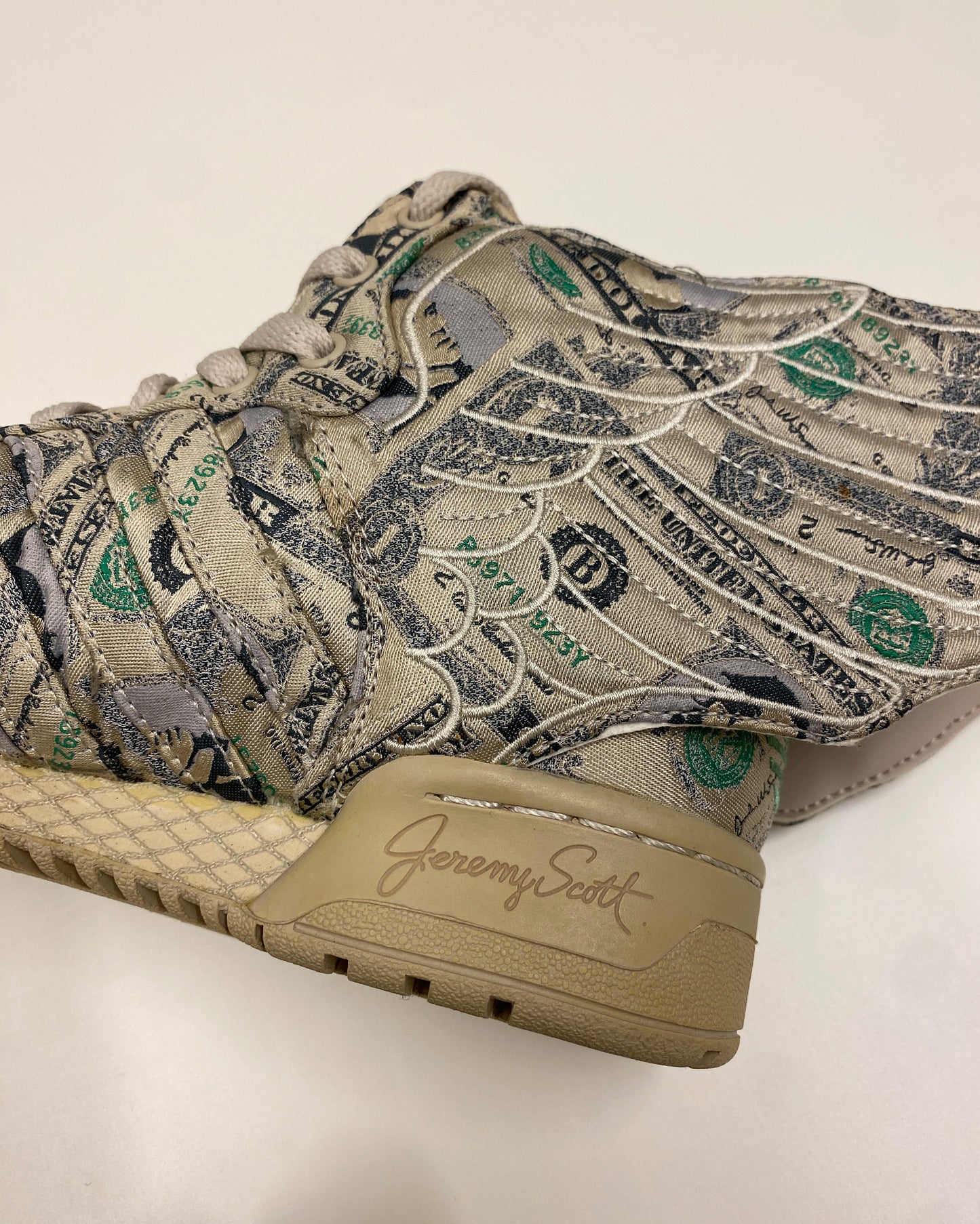 Jeremy Scott x Adidas 2013 JS Wings 2.0 Money Sneaker Beige
