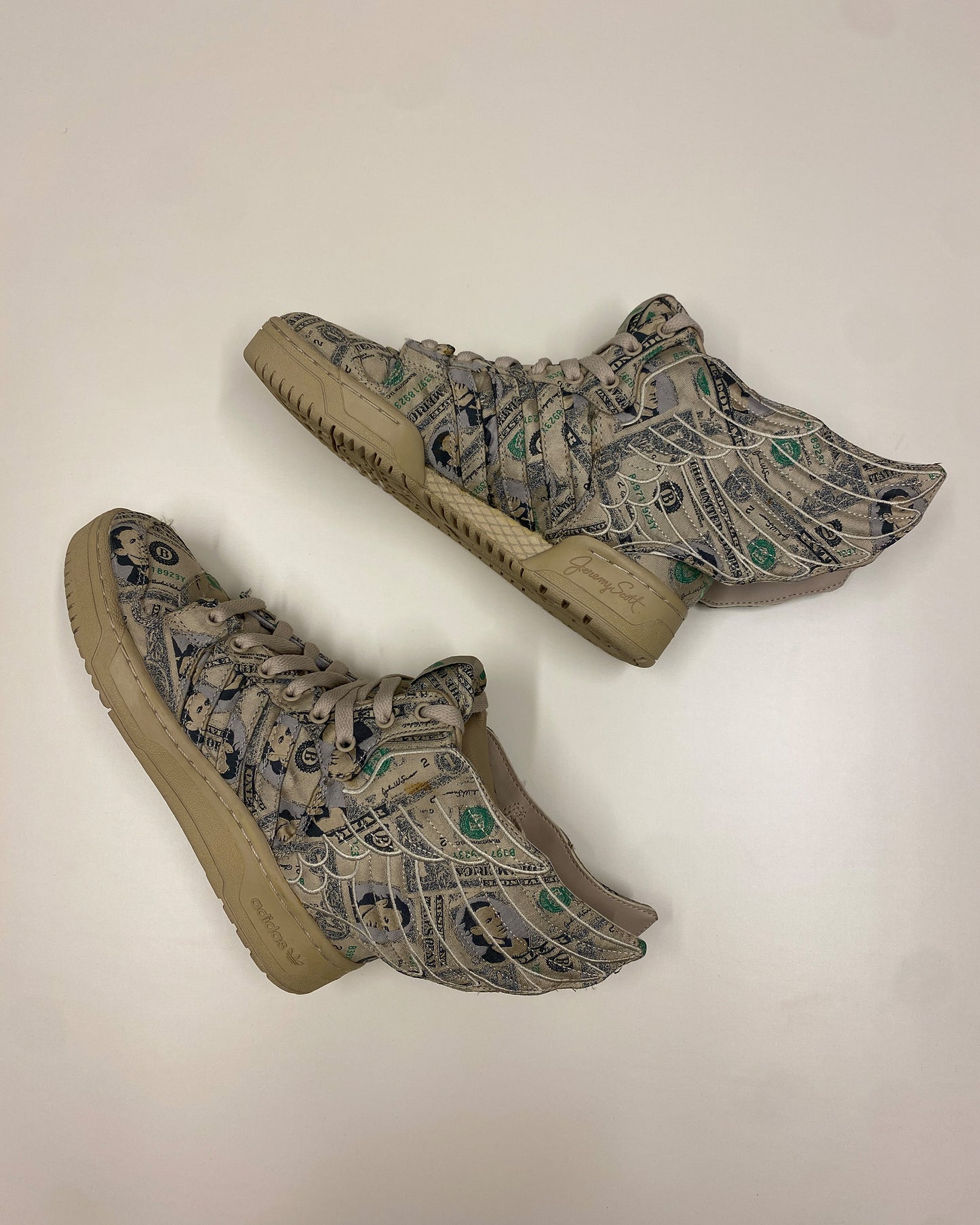 Jeremy Scott x Adidas 2013 JS Wings 2.0 Money Sneaker Beige