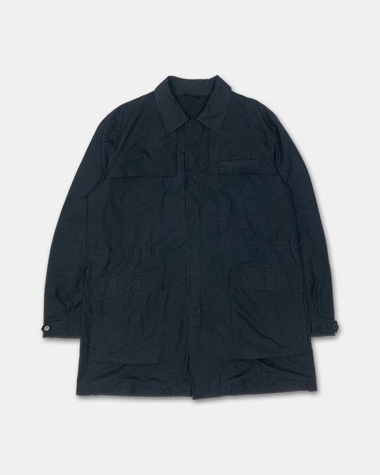 Jil Sander SS2009 Short Zip Cotton Coat Navy