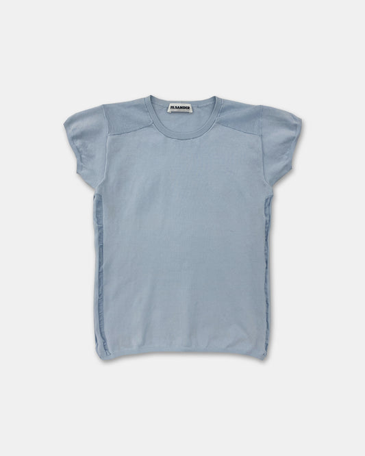 Jil Sander 1990s Stretch Top Light Blue