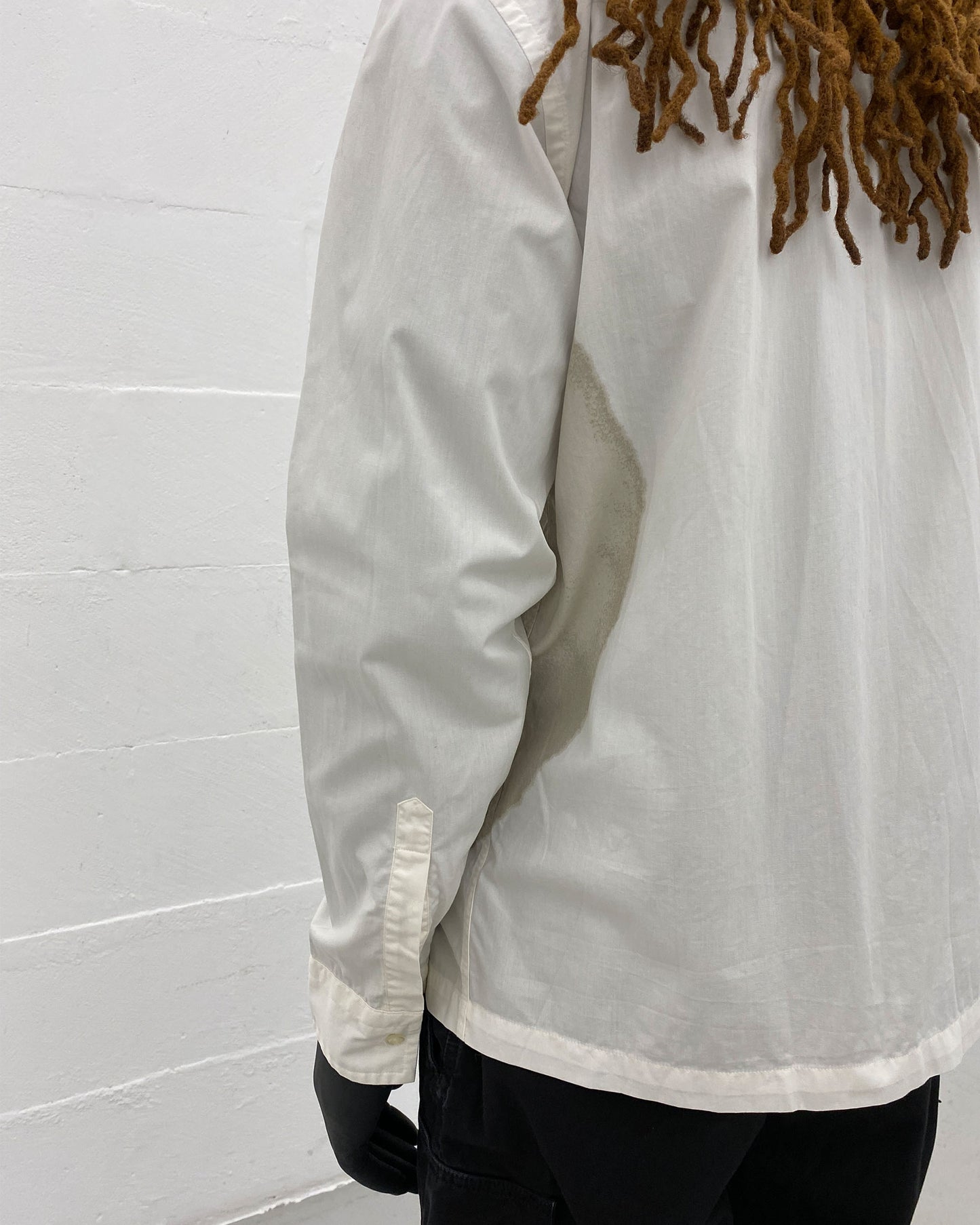 Kenzo Homme 1990s Big Stain Shirt White