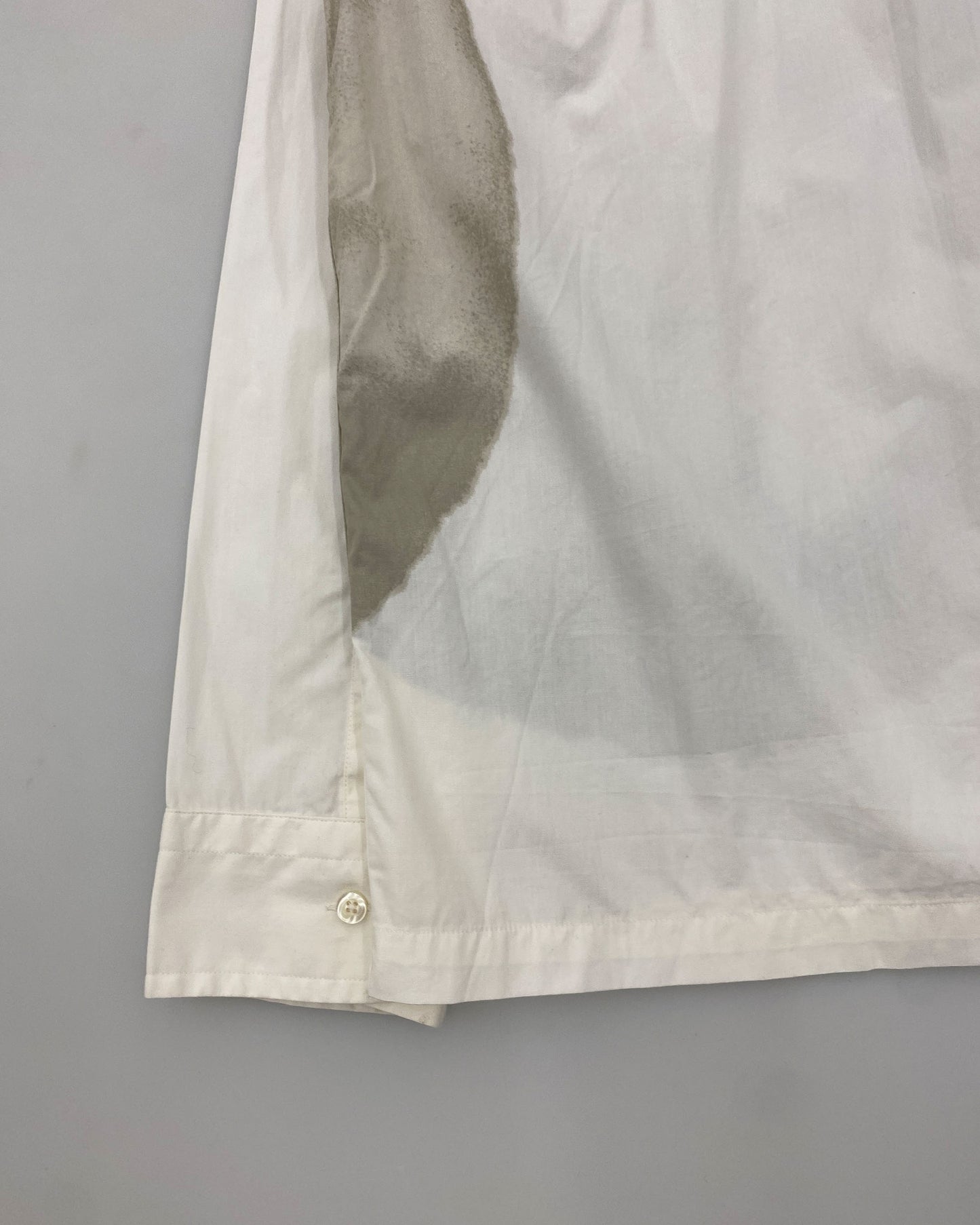 Kenzo Homme 1990s Big Stain Shirt White