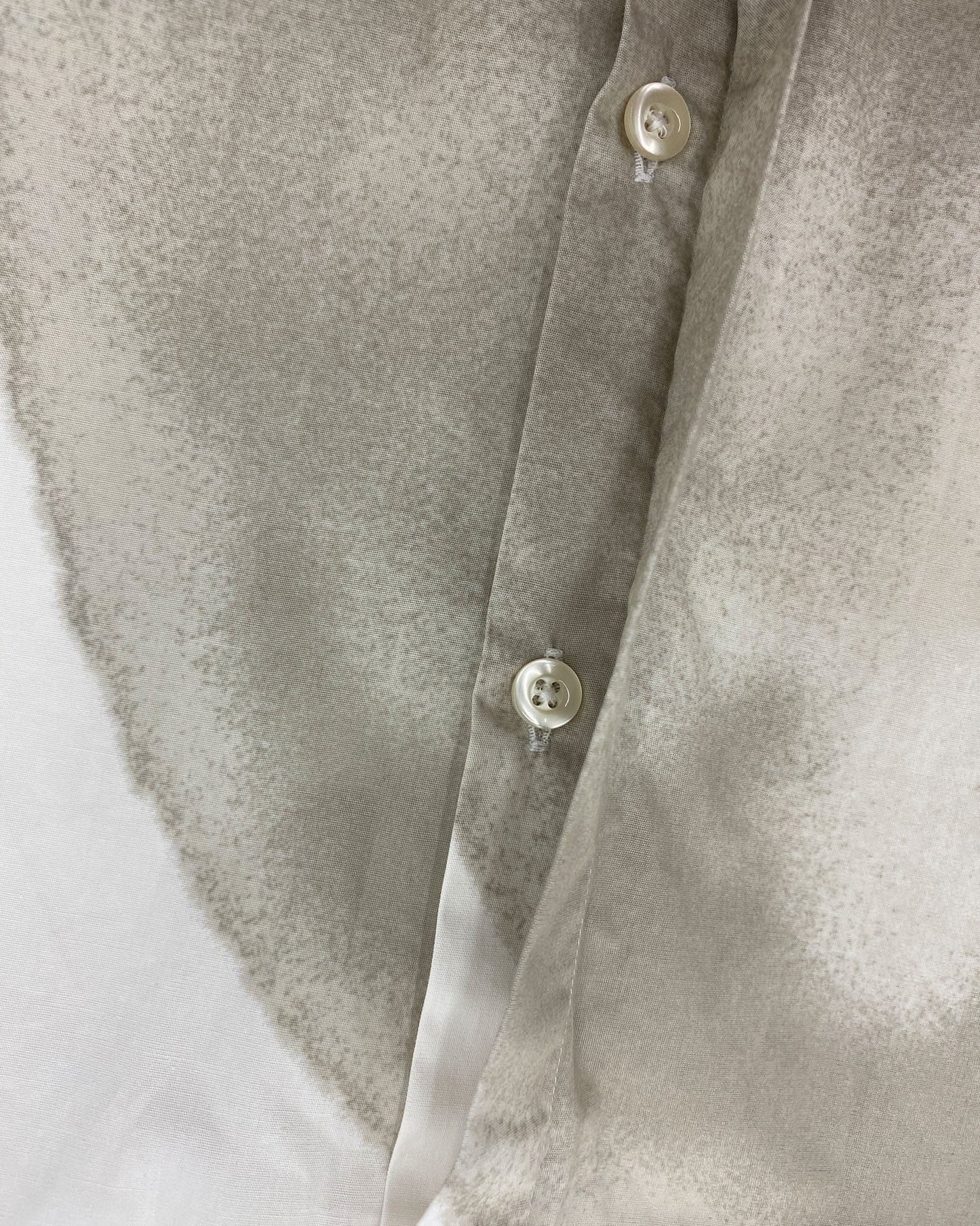 Kenzo Homme 1990s Big Stain Shirt White