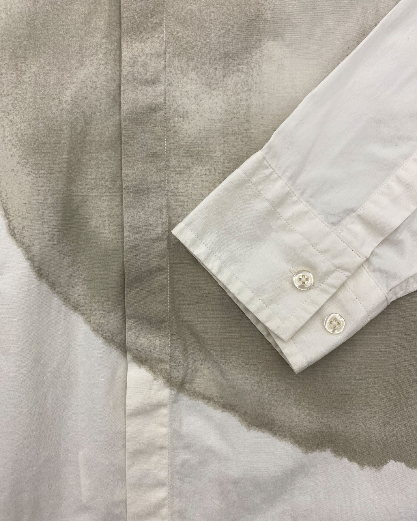 Kenzo Homme 1990s Big Stain Shirt White
