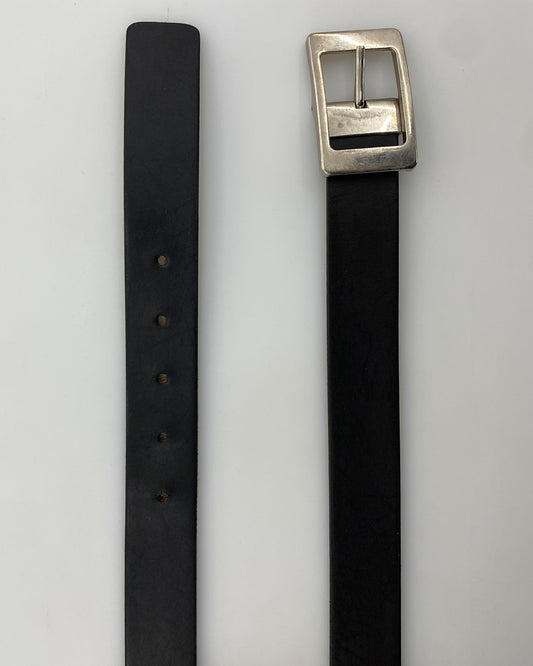 Vintage 2000s Soft Leather Belt Black