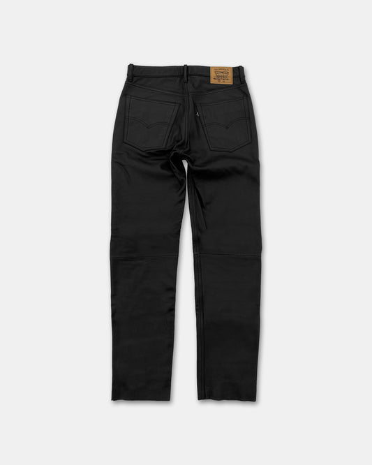 Levis 1998 55185 Made in Korea Lederhose Schwarz