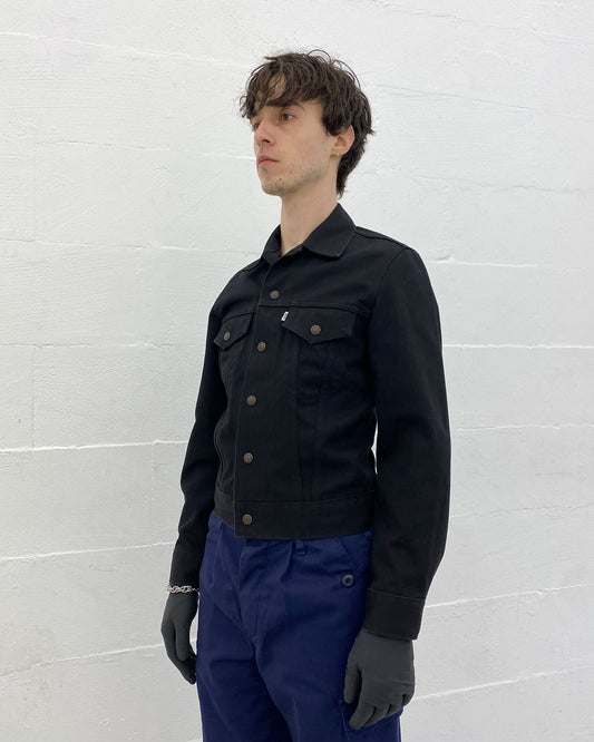 Levis 1998 Typ 3 Push Button Jeansjacke Schwarz