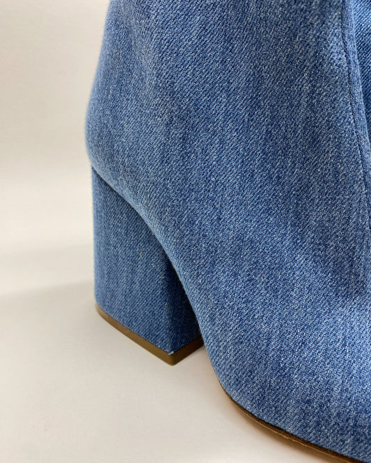 Maison Martin Margiela SS2019 Denim Ankle Boots Blue
