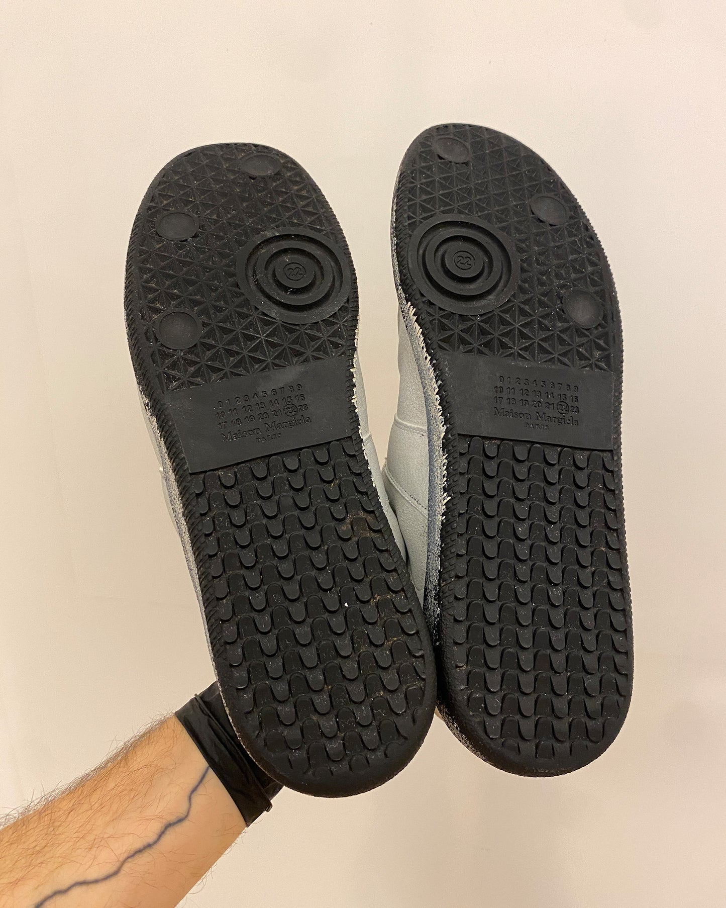 Maison Martin Margiela 2020s Painted GATs Replica Sneaker White Black