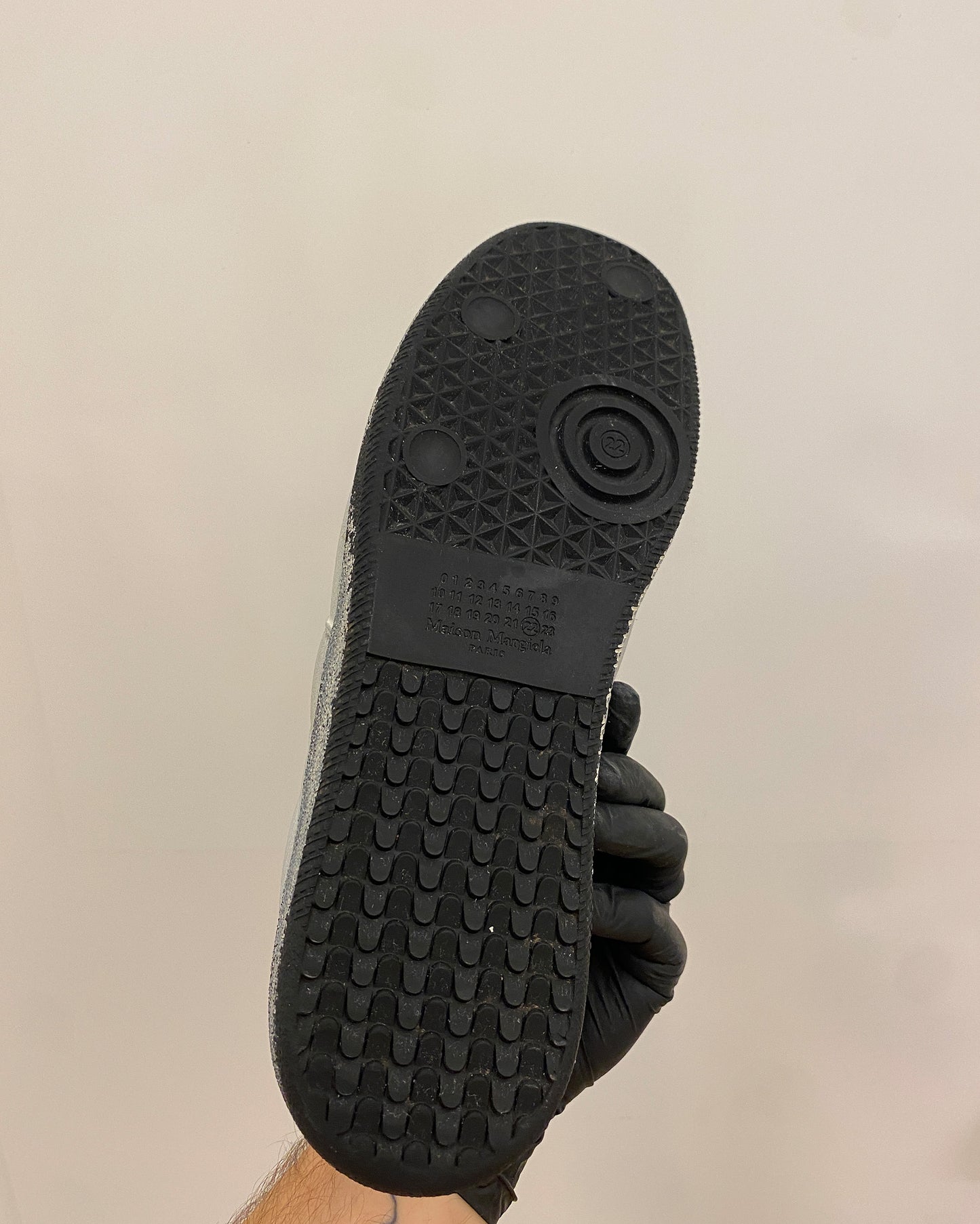 Maison Martin Margiela 2020s Painted GATs Replica Sneaker White Black