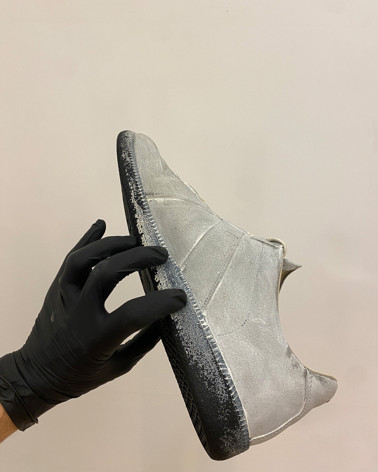 Maison Martin Margiela 2020s Painted GATs Replica Sneaker White Black