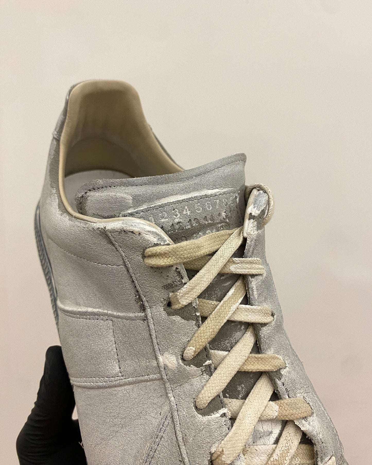 Maison Martin Margiela 2020s Painted GATs Replica Sneaker White Black