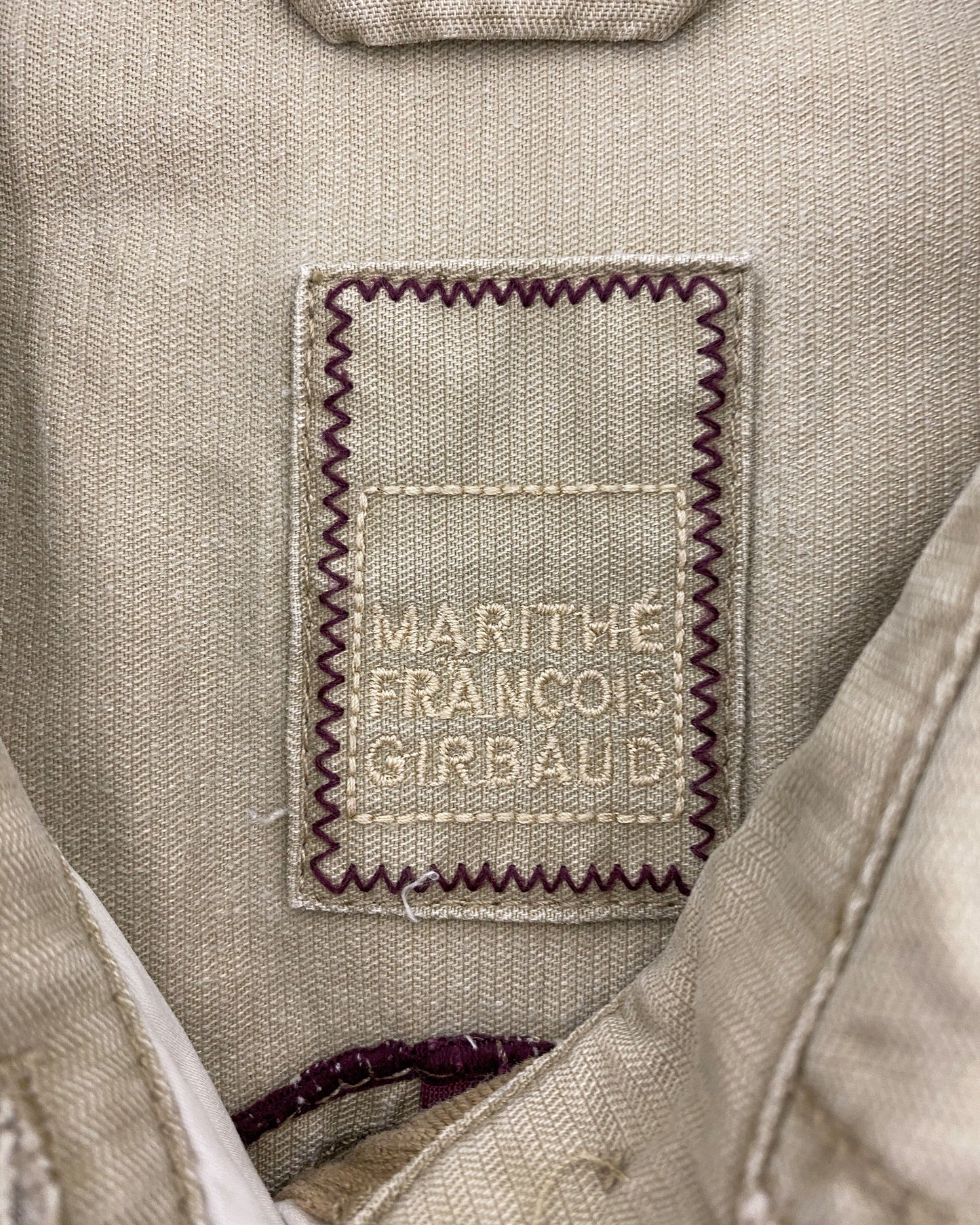Marithé + François Girbaud 2000s Deconstructed Jacket Beige