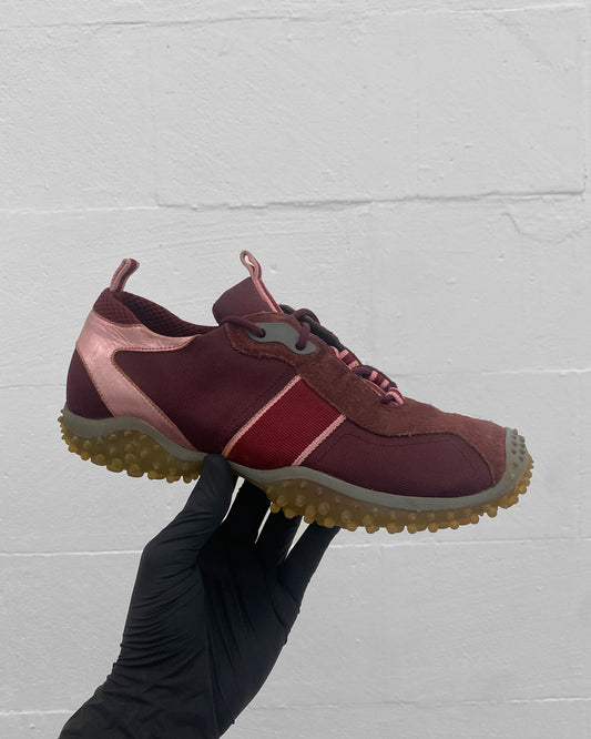 Miu Miu AW1999 Suede Textile Bubblesole Sneaker Purple