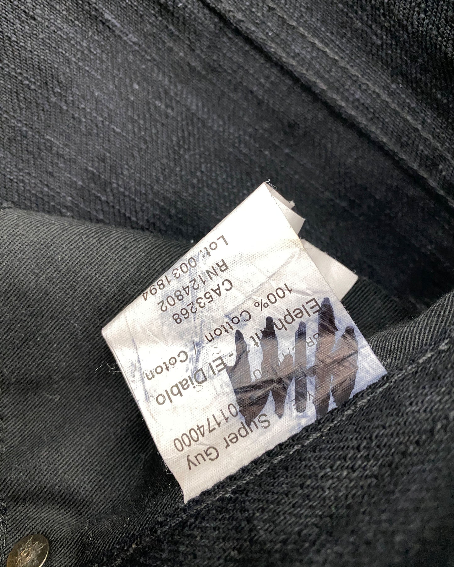 Naked & Famous AW2018 Elephant 7 El Diablo Slim Fit 20oz Selvedge Denim Black