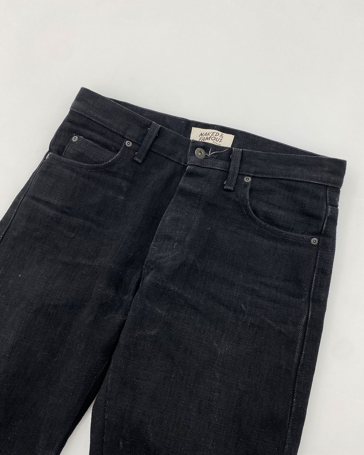 Naked & Famous AW2018 Elephant 7 El Diablo Slim Fit 20oz Selvedge Denim Black