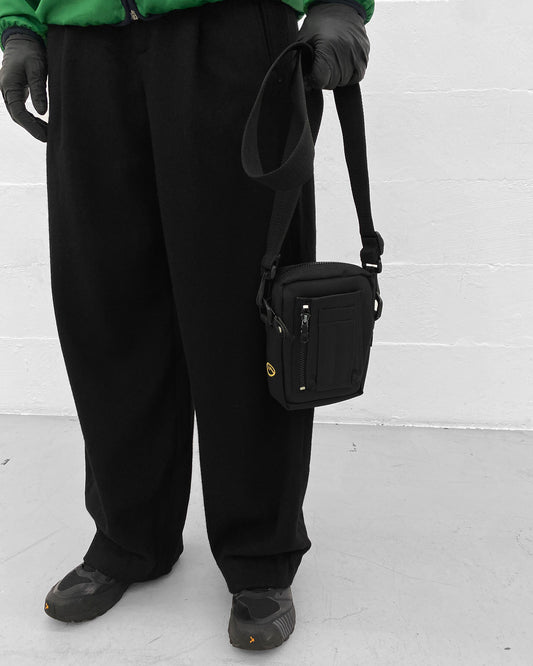 Maharishi 1990s Shoulder Hip Bag Black