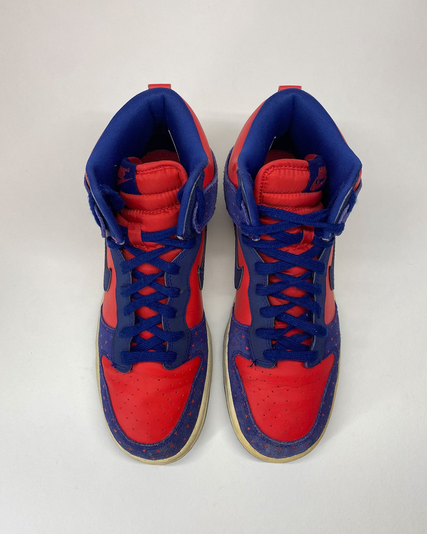Nike 2012 Dunk High Skinny Print Sneaker Blue Red