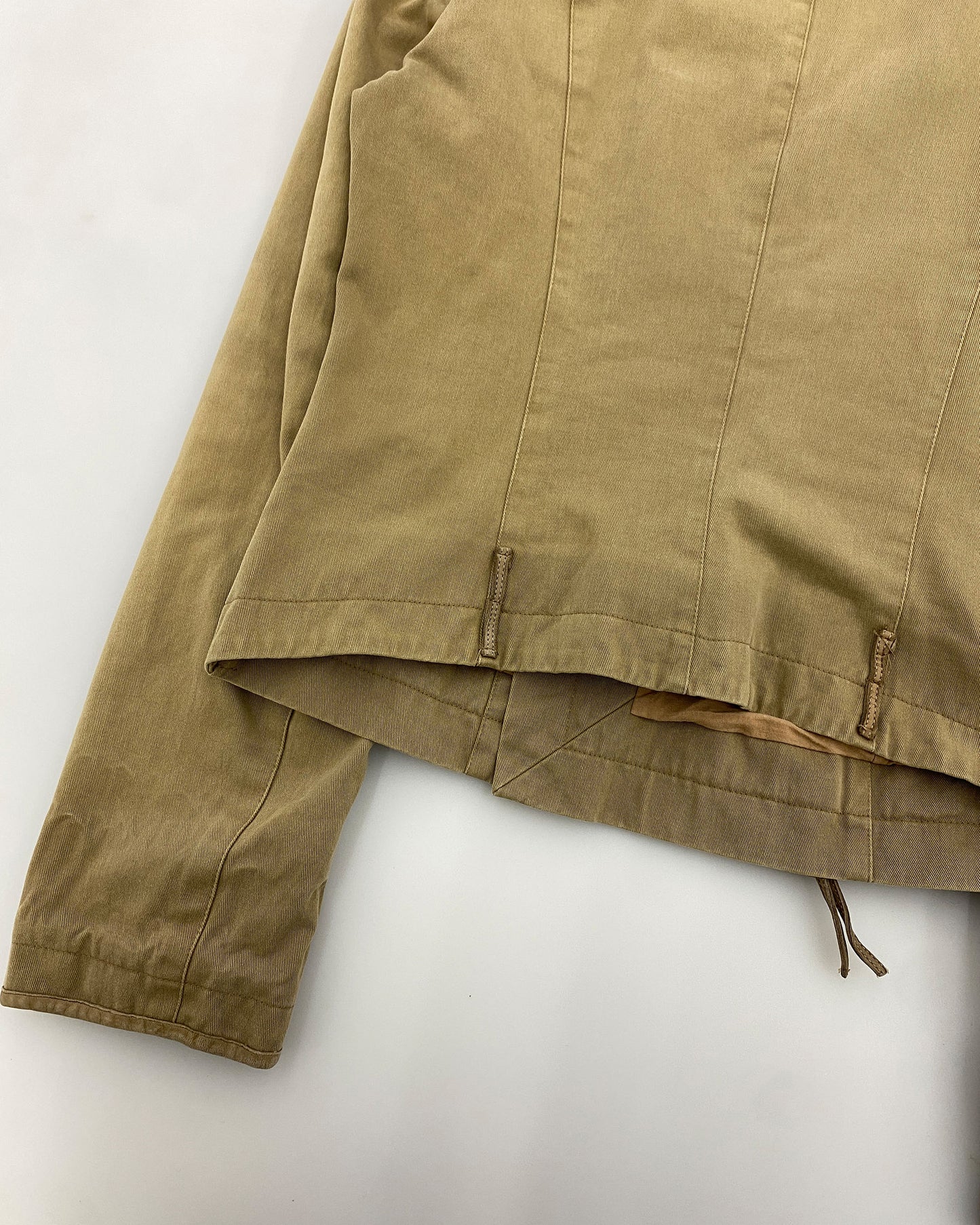 Patrizia Pepe 1990s High Collar Jacket Beige