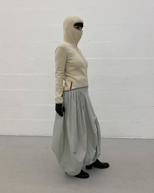 Prada AW1999 Ninja Fleece Jacket White