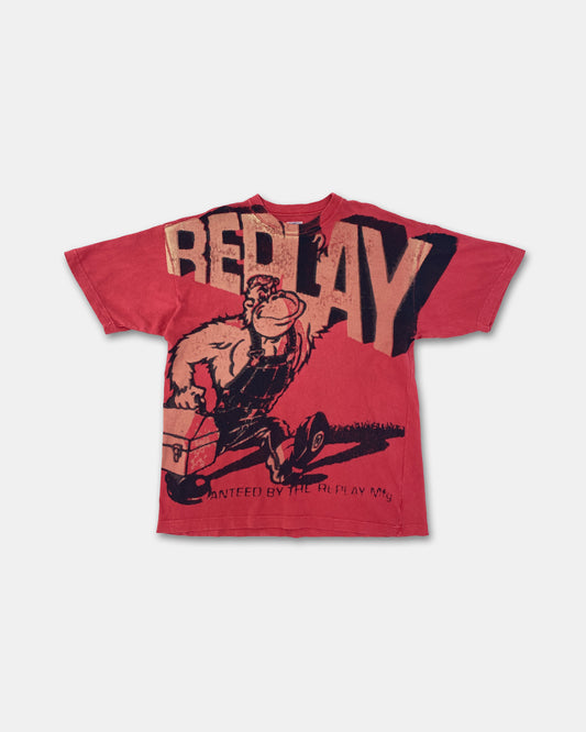 Replay 1990s Construction Monkey Oversized T-Shirt Soft Pink