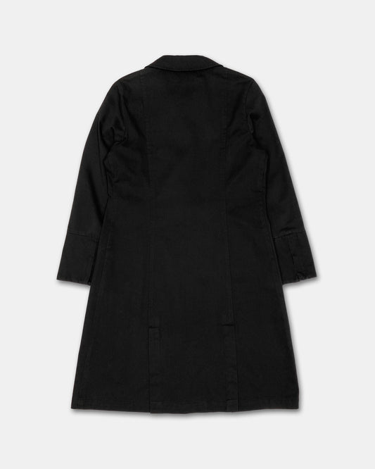 Sabotage 1990s Abstract Print Coat Black