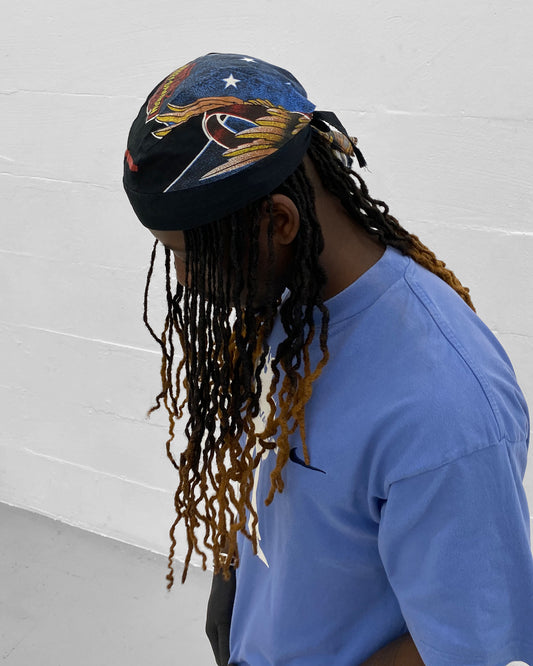 Harley Davidson 1990s Doo-Rag Cloth Black