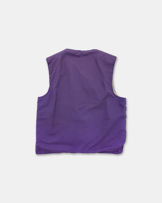 Shell 1980s Gas Station Work Vest Purple