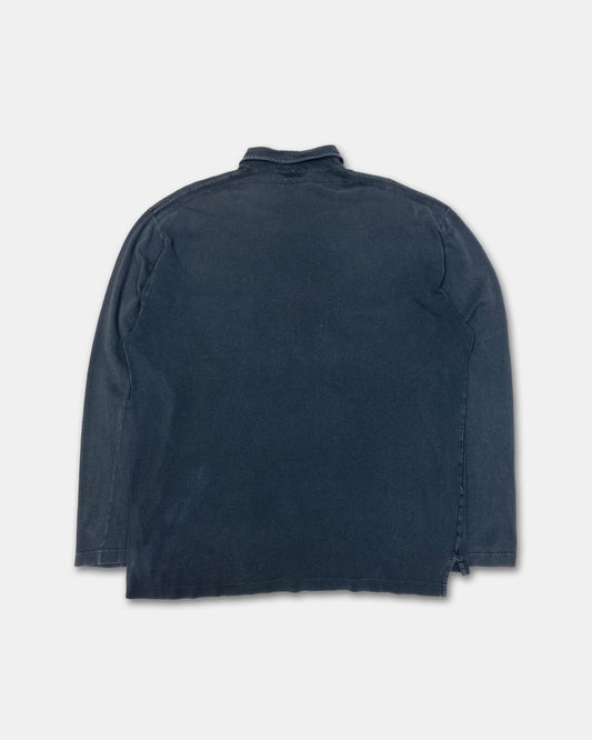 Stone Island SS1998 Chest Pocket Longsleeve Polo Shirt Navy