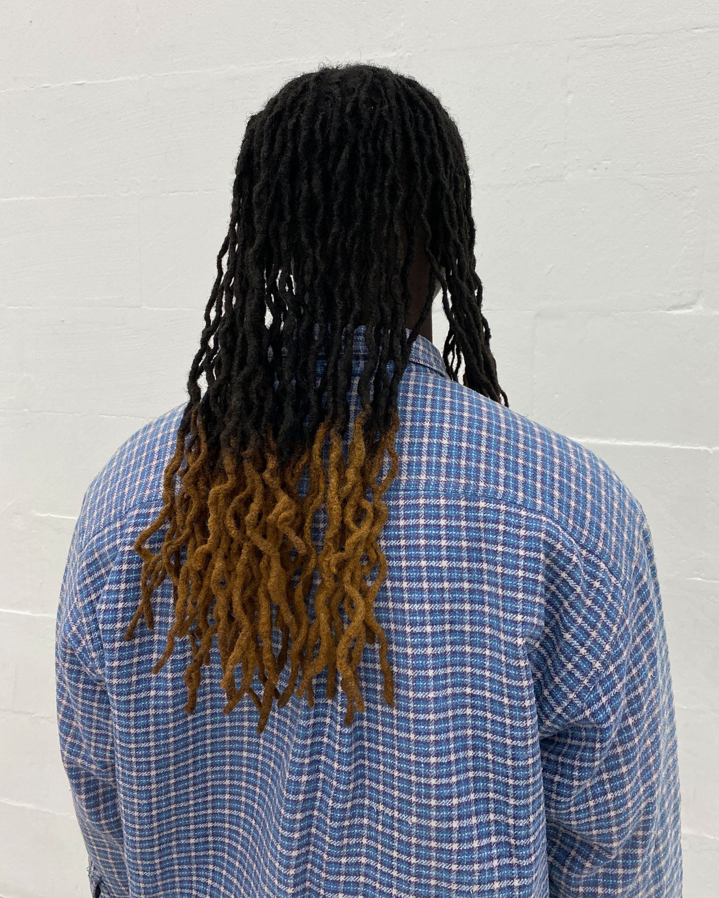 Vintage 1990s Padded Plaid Checkered Flannel Jacket Shirt Blue