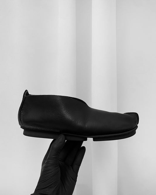 Trippen 2000s Slip On Leather Loafer Black