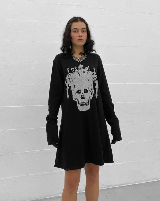 Undercover AW2003 Skull Longsleeve T-Shirt Black