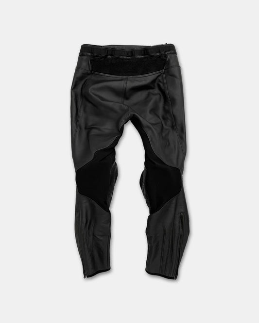Vanucci 2010s Biker Cow Leatherpants Grey Black